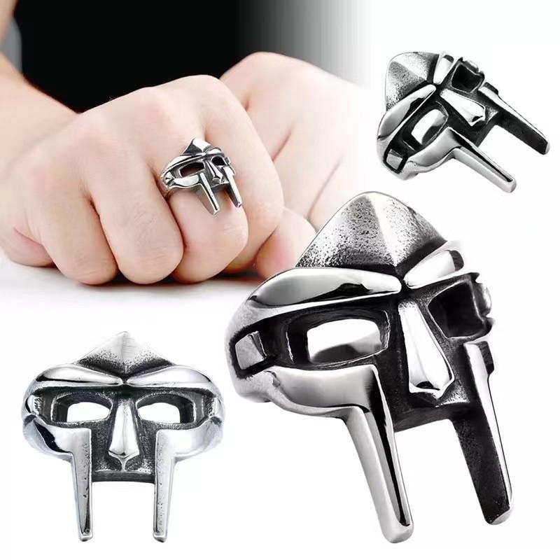 Pharaoh Mask Men's Ring: Superman, Iron Man, Avatar Skull Hip Hop Jewelry