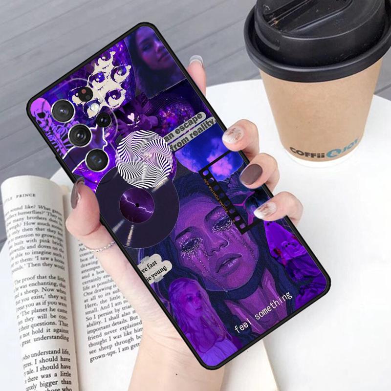 American TV Series Euphoria Phone Case Cover For Samsung Galaxy S24 S25 Ultra S21 S22 Ultra S10E Note 10 Plus Note 20 FE S23