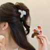 Small Acetic Acid Hair Claw Arch Shape Geometry Hair Crab Clip Fashion Retro Shark Clip  Daily