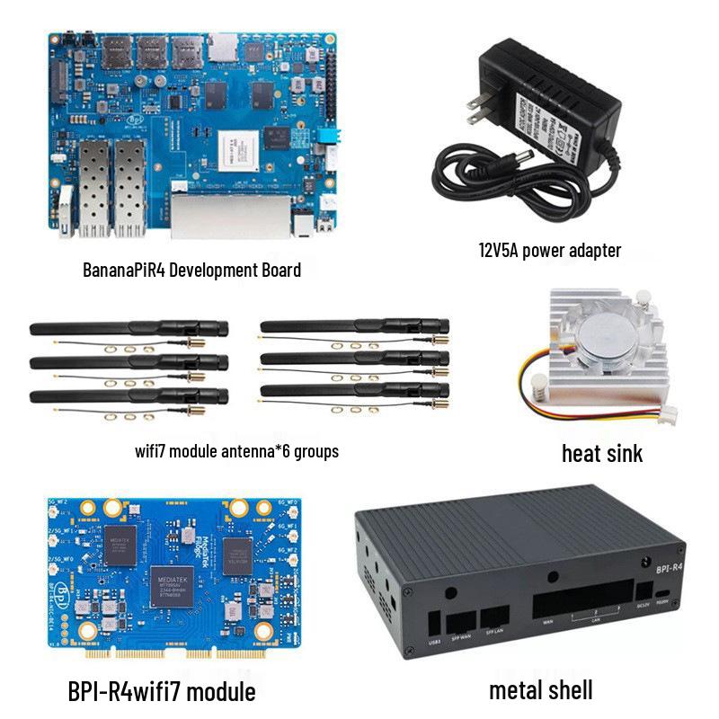Banana Pi R4 Router Board: 4GB RAM, MediaTek MT7988A