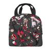Hazbins Hotels Alastor Vox 2 Thermal Insulated Lunch Bag for Office Portable Food Bag Container Thermal Cooler Lunch Boxes