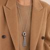 Long Chain Tassel Necklace Knot with Tassels Pendant Long Necklace