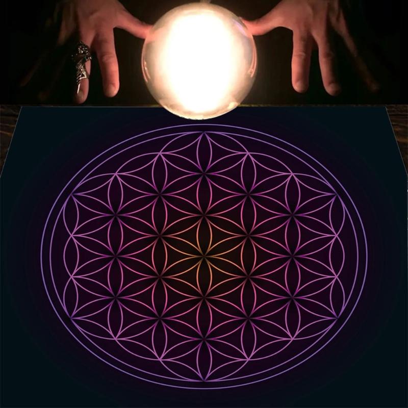 Tarot Card Tablecloth Altar Tarot Cloth Divination Card Table Cloth Square Flannel Table Cover Decorations 50/60/75cm