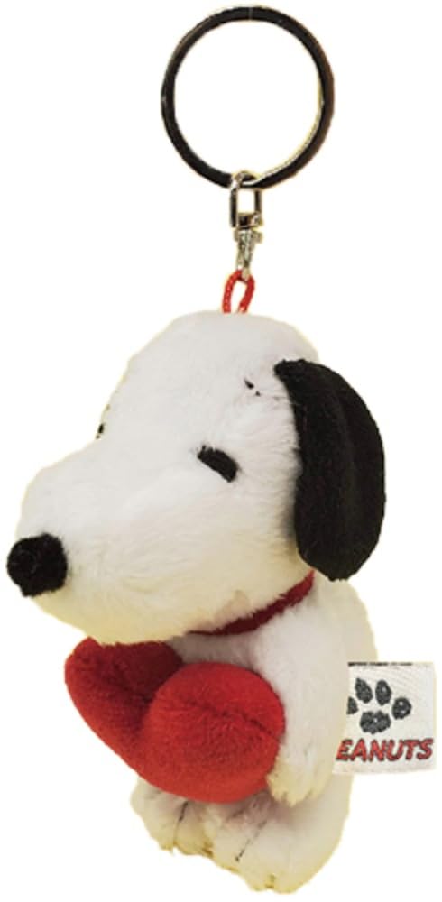 Nakajima Corporation Petit Fluffy Mascot Snoopy Black Heart 173126-22
