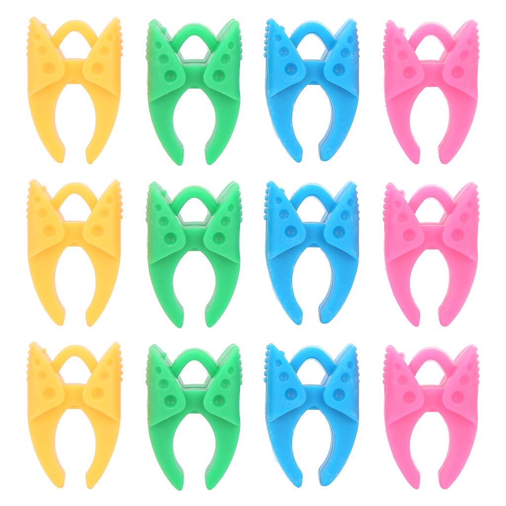 12pcs Silicone Bobbin Clamp Holder Spool Bobbin Thread Clip Sewing Tool Accessories
