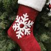 Christmas Stockings Hanging Socks Snowflake Elk Deer Tree Hanging Candy Gift Bag Xmas Tree Ornament Home Decorations