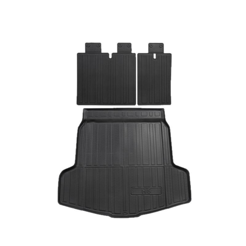 Compatible Trunk Mat & Backrest Cushion for 25 Hongqi H5-PHEV Models - Scratch-Resistant, Durable, Eco-Friendly TPE.