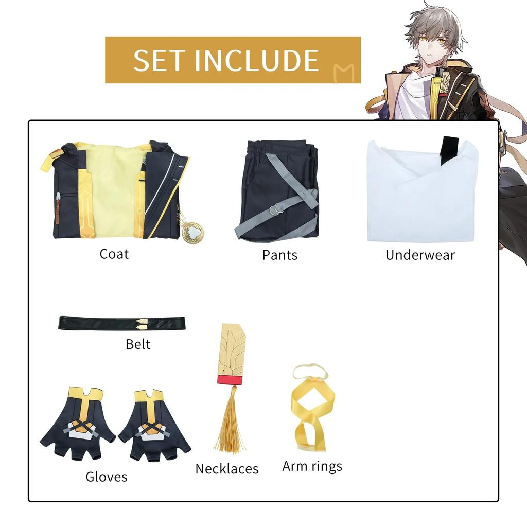 Trailblazer Cosplay Costume Honkai Star Rail Carnival Uniform Wig Anime Halloween Costumes Men Game Character Outfits