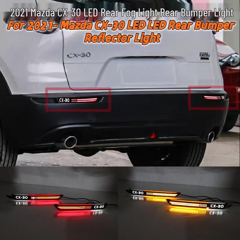 Mazda CX-30 (2021) Hintere LED-Nebelschlussleuchte & Stoßfängerleuchte mit Tagfahrlichtfunktion