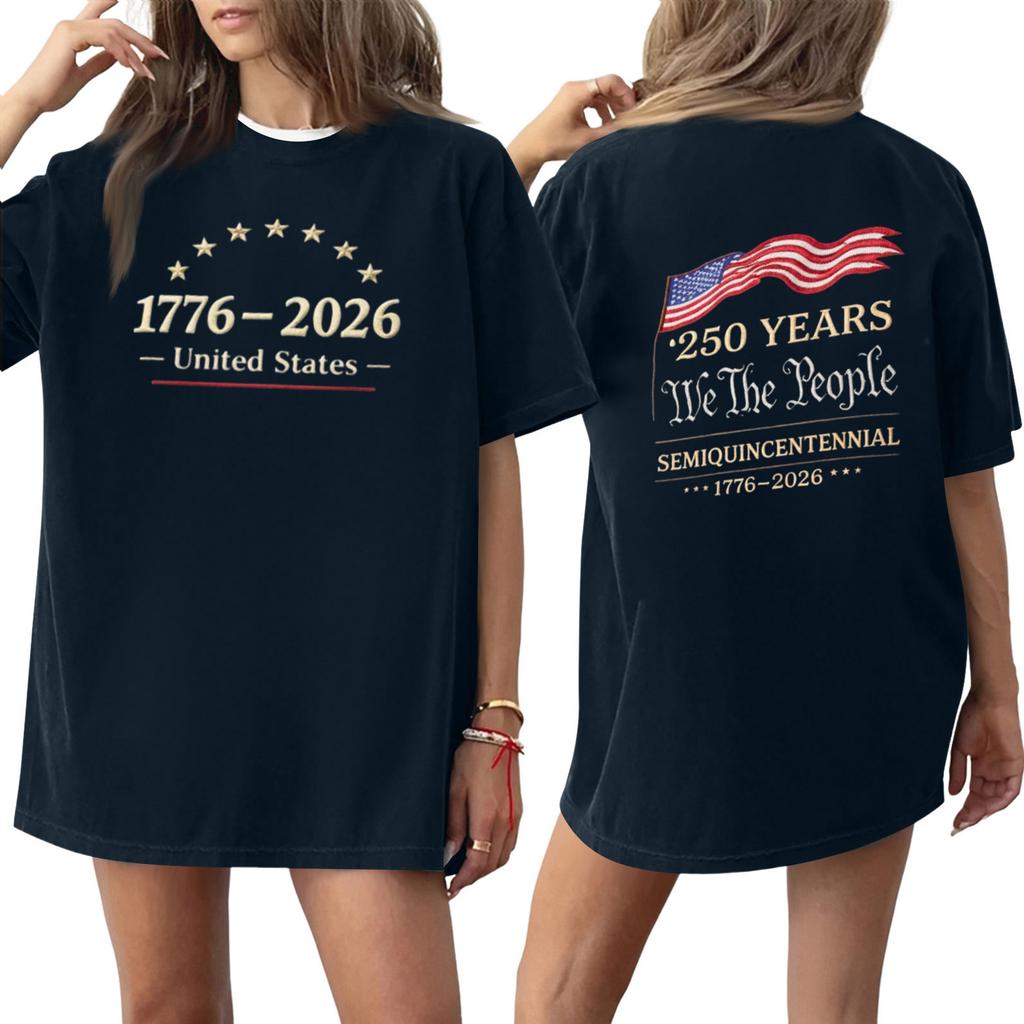 Women's Casual Printed Round Neck Pullover Short Sleeve Top