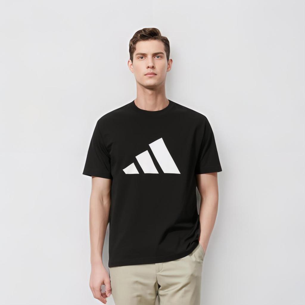 Adidas Sport Round Neck Short Sleeve T-Shirt Men Tops Black H46559