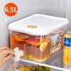 Keep Drinks Cool with 6.5L Cold Water Pitcher with Handy Faucet for Office and Home Fridges