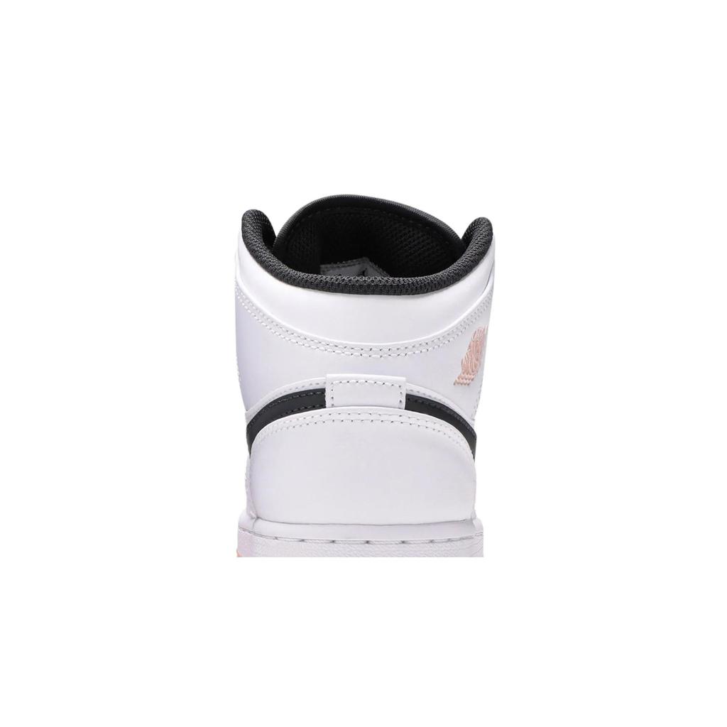 Air Jordan 1 Mid Grade School 'White Arctic Orange' (Unisex) White / Anthracite / Arctic Orange Kids' Basketball Shoes 554725 180