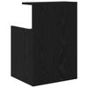 Nightstand Black Oak Effect 40 x 35 x 60 cm Engineered Wood