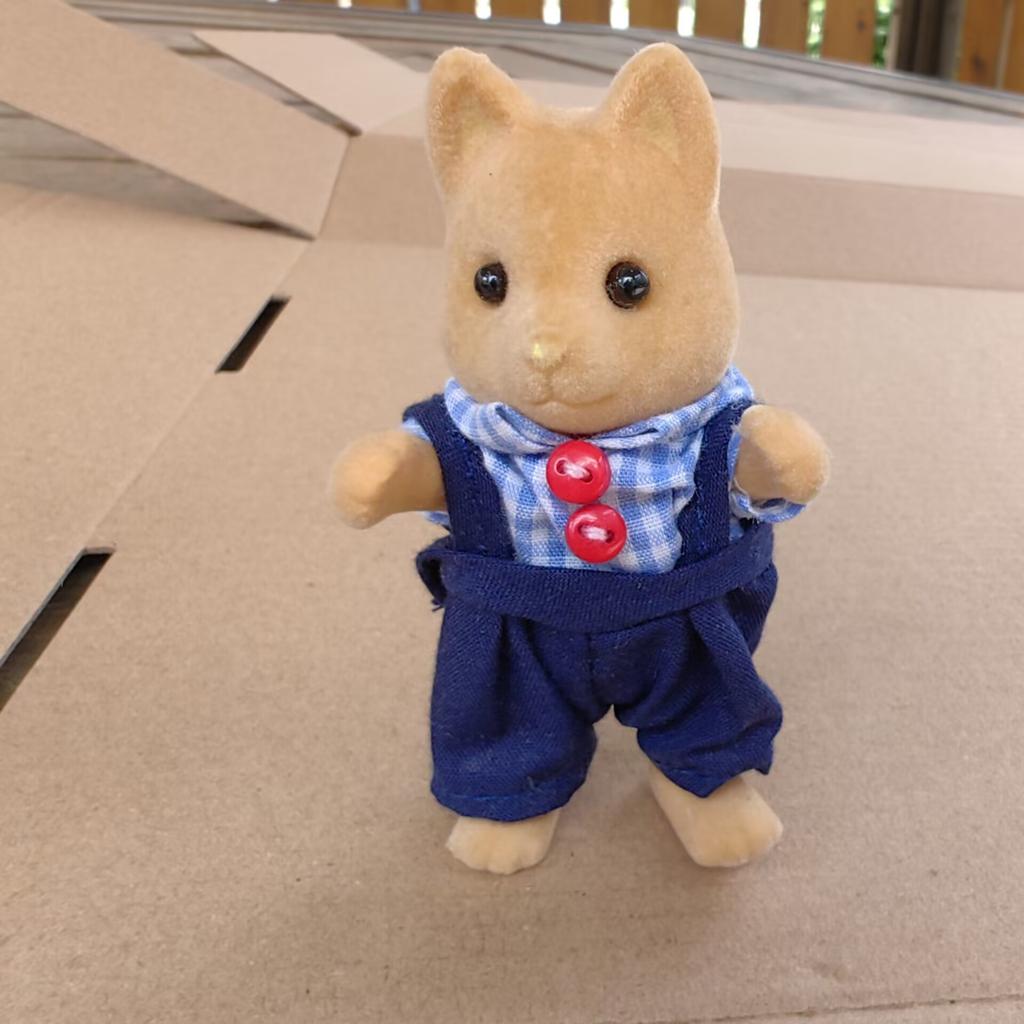 Non-Toxic 1Pcs Forest Animal Family 1:12 Dollhouse Furniture Mini Rabbit Bear Dog Cat Pets Dolls Figure Toy Dolls Kids Gifts