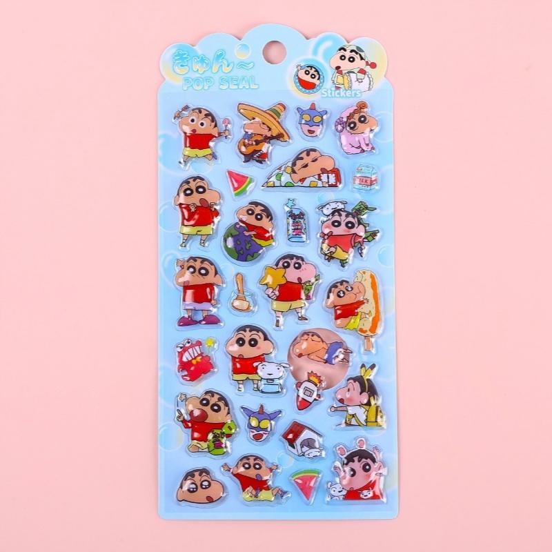 Crayon Shin-Chan Nohara Shinnosuke Cartoon Cute Relief Stickers Creative Animation Peripheral Hand Account Decoration Stickers