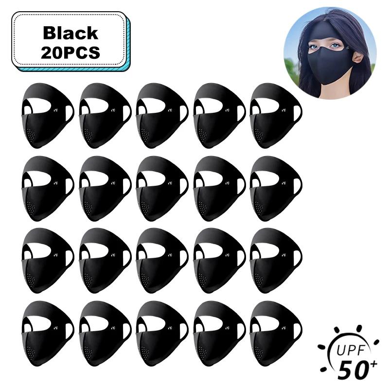 Women Full Face UV Protection Mask 3D Ice Silk Sunscreen Breathable Lightweight Summer Outdoor Sports Comfort Fit mask for men