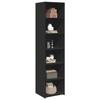 VidaXL Highboard Black 45x41x185 Cm Engineered Wood, Sideboard, Storage Cabinet, High Cabinet, Cabinet, Cupboard 3281674