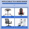 Set of 4 Universal 3 transparents Casters for Office Chairs Easy Installation Tool Protects Wood and Tiles