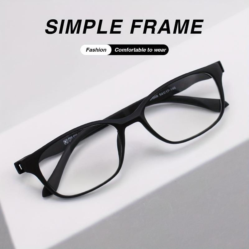 3PCS Ultra-light Classic Frosted Rectangular Monogram Reading Glasses with Comfortable and Unique Temple Designs