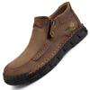 Handmade Split Leather Boots Men Shoes Comfortable Ankle Boots For Men Casual Shoes Large Size Tooling Shoes
