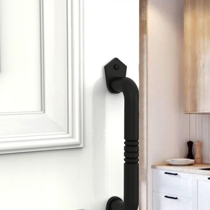 Multipurpose Sturdy Carbon Steel Exterior Door Handle Ideal for Humid Environment Simple Setups Daily Casual Use