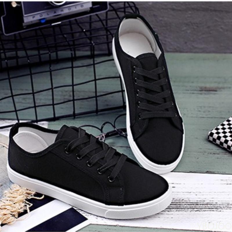 Fashion Solid color breathable flat shoes for spring summer new casual flat bottom versatile simple comfortable women's board shoes
