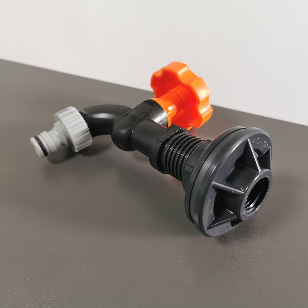 1Pcs Garden Irrigation Water Pipe Faucet Joint IBC Water Tank Adapter Faucet Set Rainwater Bucket Faucet