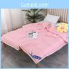 Color Solid Cotton Lightweight Duvet Quilt With Polyester Fill For Comfort Sleep