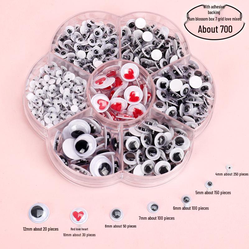 DIY Kindergarten Animal Eye Stickers – Plastic Fake Eyeballs for Craft Activities