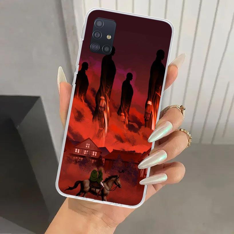 Attack Anime Phone Case for Samsung Galaxy A52 A32 A22 A12 A02S A50S A30S A10S Note 20 Ultra 10 Plus S10 A31 A20 A71 A72 Galaxy