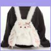 Japanese Cute Long Ear Bunny Plush Backpack For Girls And Teens Cartoon Style Girls Gift