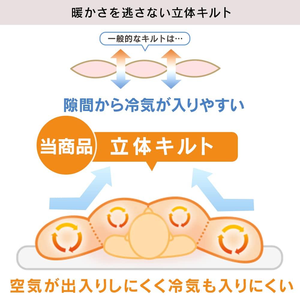 IRIS OHYAMA Duvet White Duck Down 3D Quilted Peach Skin Heat Retention Comforter Ivory 90% Semi-double KKF-WD9008-SDL