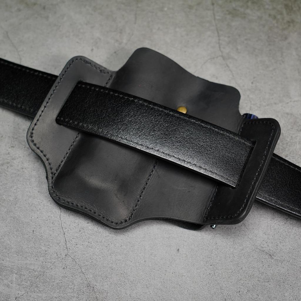 VIPERADE PJ35 Sheath Leather EDC Pocket Organizer EDC Leather EDC Belt Organizer Multi-Tool (for Belt), (for Men), Sheath, (Black)