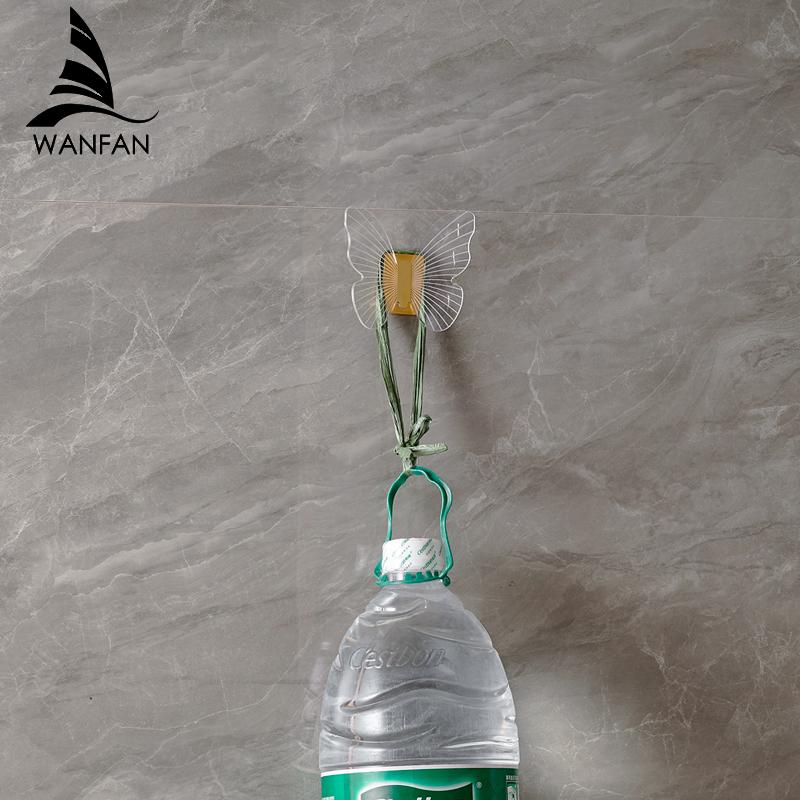 Robe Hooks Acrylic+Aluminum Alloy Towel Hanger Hooks For Clothes Coat Hat Bag Hooks Wall Mount Bathroom Accessories Door 31001