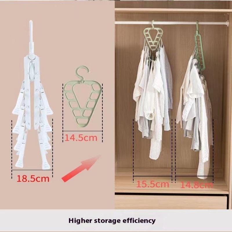 9 Hole Magic Clothes Hanger Closet Organizer Space Saving Multi-Function Drying Racks Wardrobe Scarf Storage
