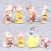 Delightful Set Of 8 Princess Snow White And Seven Dwarfs Action Figures For Kids