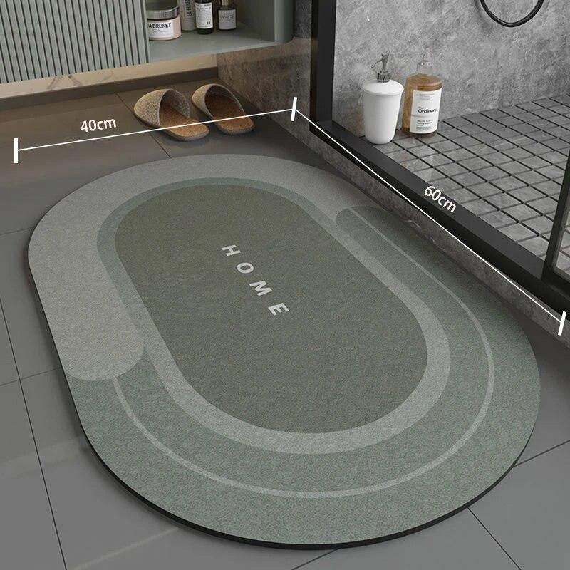 1pc 40*60cm Super Absorbent Floor Mat For Bathroom Non Slip, Fast Drying Soft, Carpet Shower Tub Outdoor Doormat