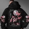 Unisex Hooded Sweatshirt With Vintage Print Loose Fit Long Sleeve Pullover Winter Casual Wear
