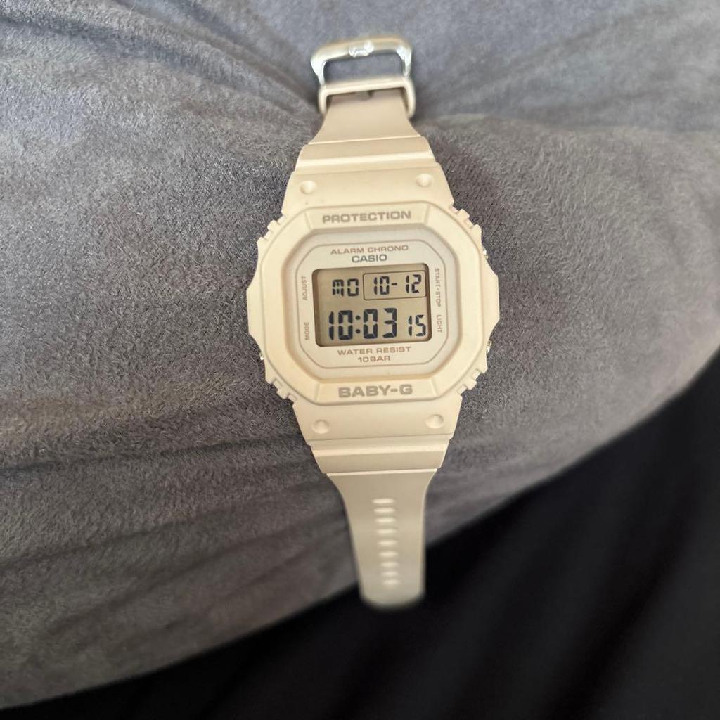 Used CASIO Watch BABY-G Domestic Genuine Product BGD-565U-4JF Pink Beige