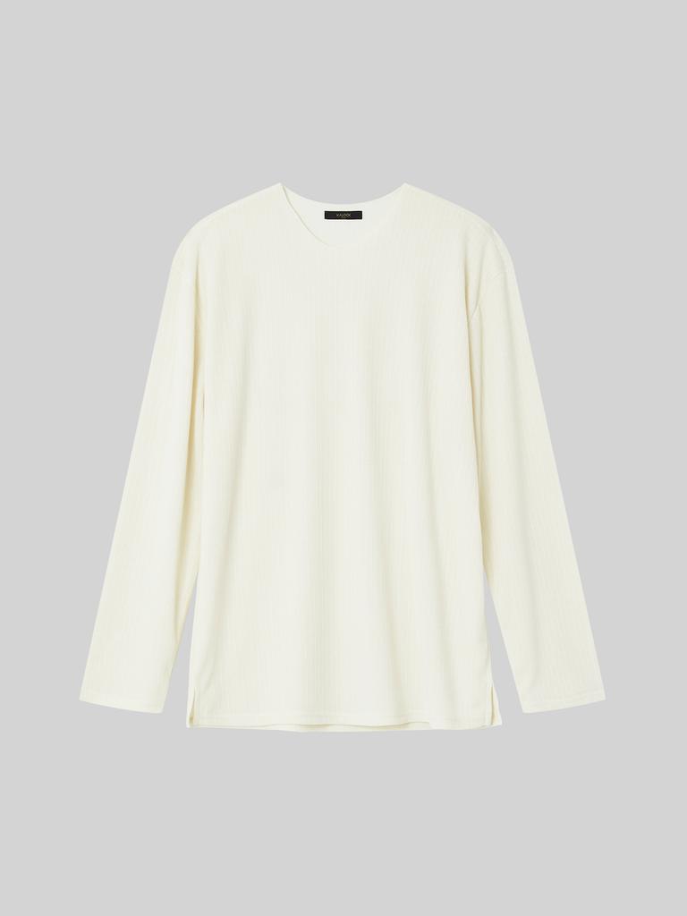 IKALOOK Spring/Autumn V-Neck Long Sleeve T-Shirt Cnit103