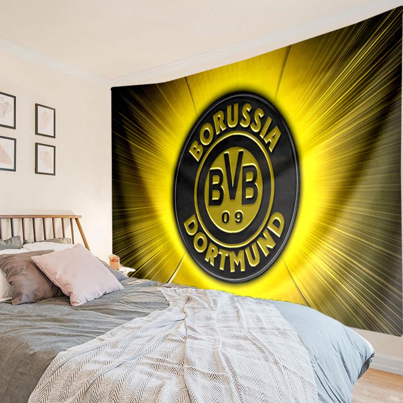 1 szt. Gobelin Borussia Dortmund do powieszenia w sypialni, salonie, pokoju zabaw, dekoracja artystyczna na ścianę, prezenty świąteczne i urodzinowe