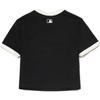New MLB New York Yankees T Shirt Women's Black 3FTSV0844-50BKS