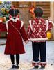 Boys' Plush Winter Hanfu & Girls' Thick Tang Suit, Chinese Style New Year Outfit