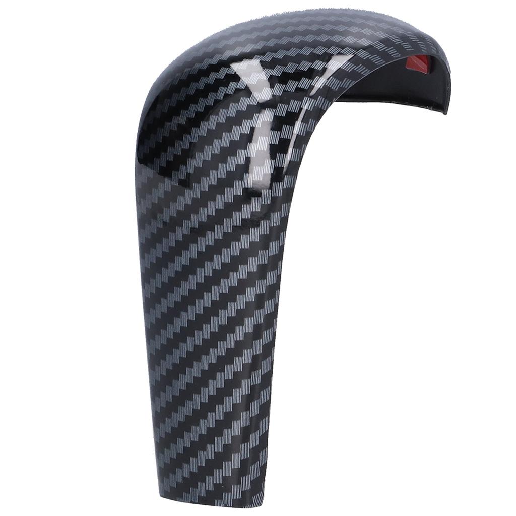 Gear Shift Knob Cover Trim Carbon Fiber Style Decor Replacement for Mazda 3 CX‑30 with Auto Transmission