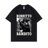 Bobritto Bandito Funny Beaver Meme Women's Summer Round Neck Short Sleeve T-shirt Casual Humorous Top Comfortable Women's -shirt