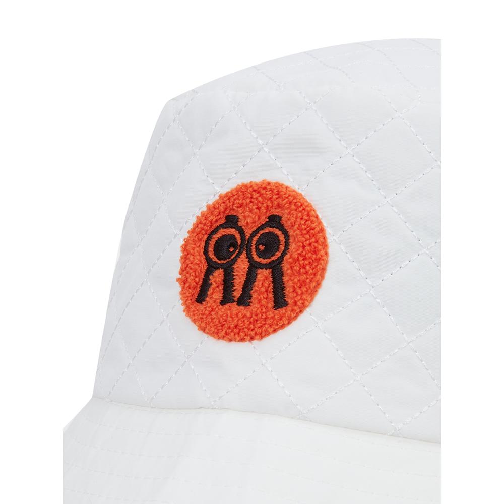 ROLLINGROLLEYE Earflap Diamond Bucket Hat Cream