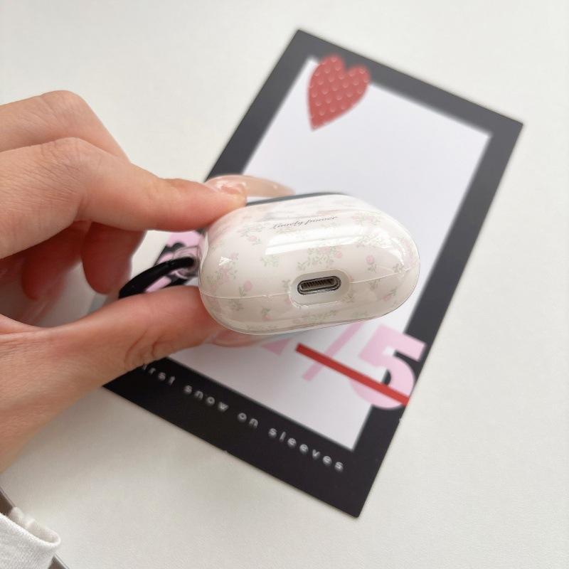 ins light pink small floral AirPods 1 generation earphone case for Apple earphones AirPods 1 generation/Pro1