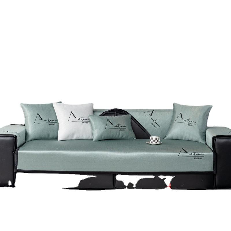 New Ice Silk Sofa Cushion Summer Mat Non-Slip Seat Cushion Summer Living Room Leather Sofa Cover Cover Cloth Towel