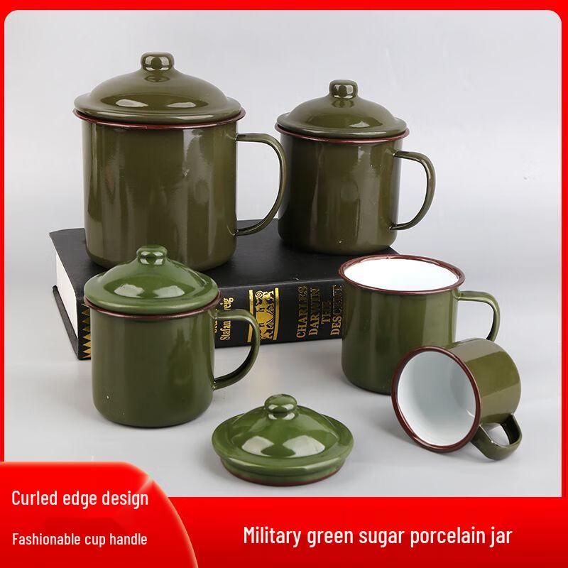 Retro Customizable Enamel Mug